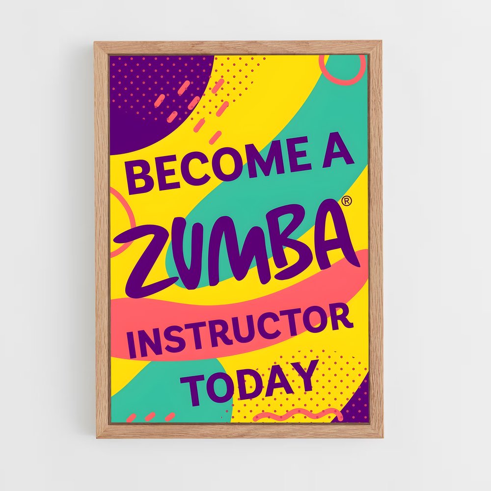 Poster Devenez Instructeur Zumba – affiche Danse (vue 4)